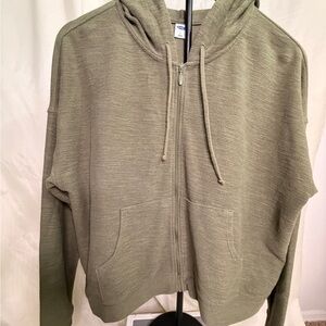 Women’s forest green old navy full zip hoodies lounge wear cozy